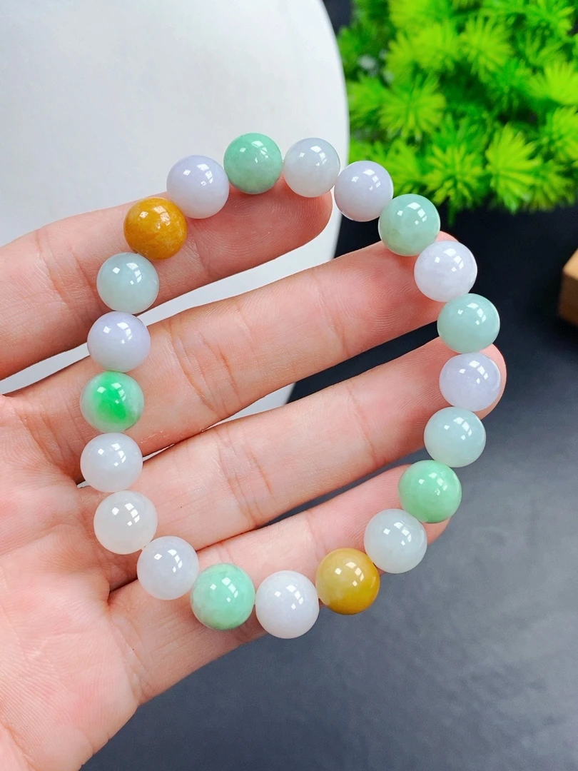 缅甸天然A货翡翠手串