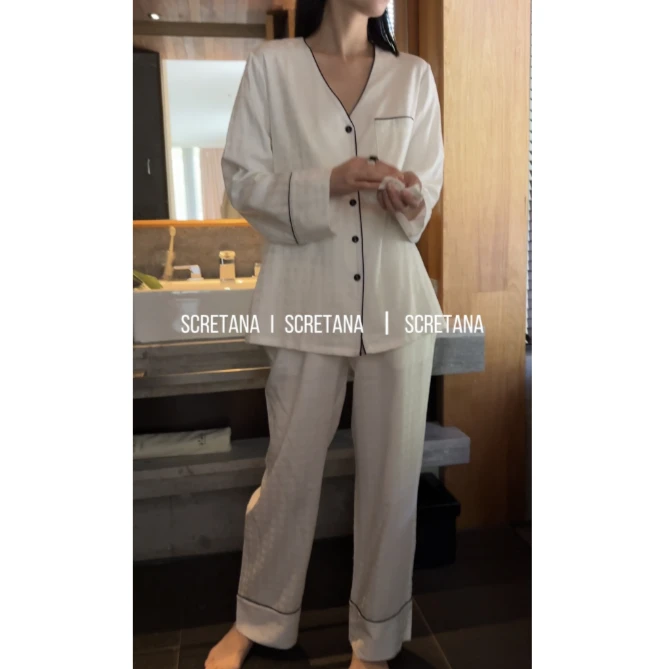 SCRETANA/安娜的秘密月影丝绵睡衣家居服