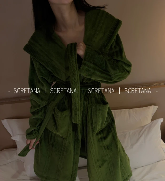 SCRETANA/安娜的秘密万物皆可聊艺术偏爱雾枝绿家居服两件套