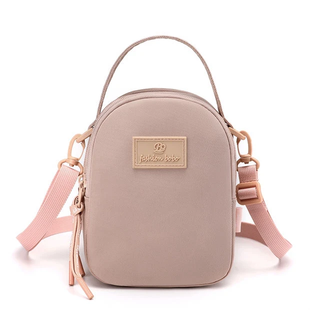 博卜手机挎包手机包简约小挎包胸包妈妈女士小包旅游单肩包旅行