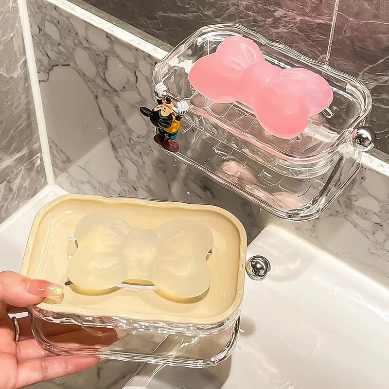 免打孔肥皂盒壁挂式家用高档卫生间沥水墙上香皂置物架双层香皂盒