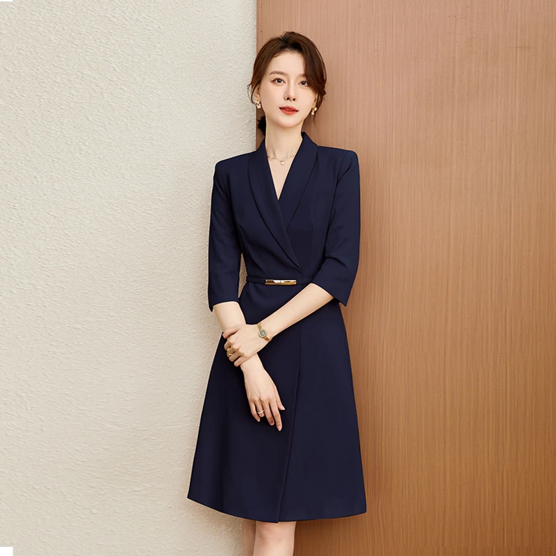 西装连衣裙女2025新款春职业气质高端售楼通勤正装正式场合工作服