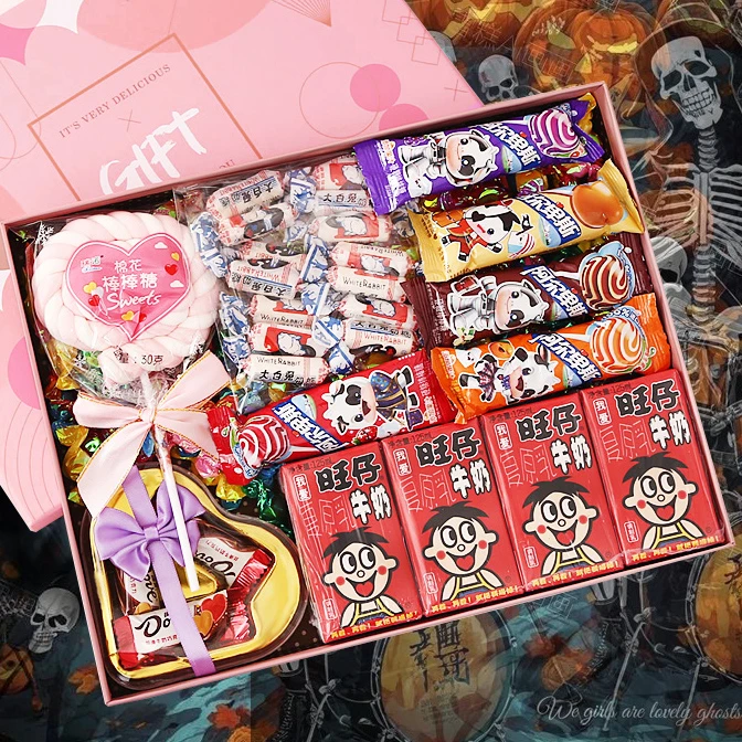 圣诞节礼物高档糖果棒棒糖礼盒装送老师女友闺蜜生日零食大礼包