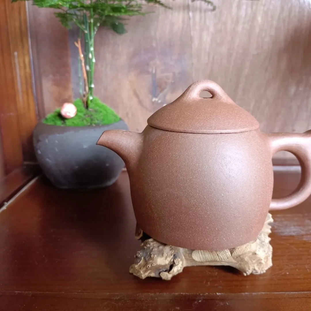 桂林本土岭岩紫砂壶注水变深三日包浆无浆赔三倍秦权壶250CC
