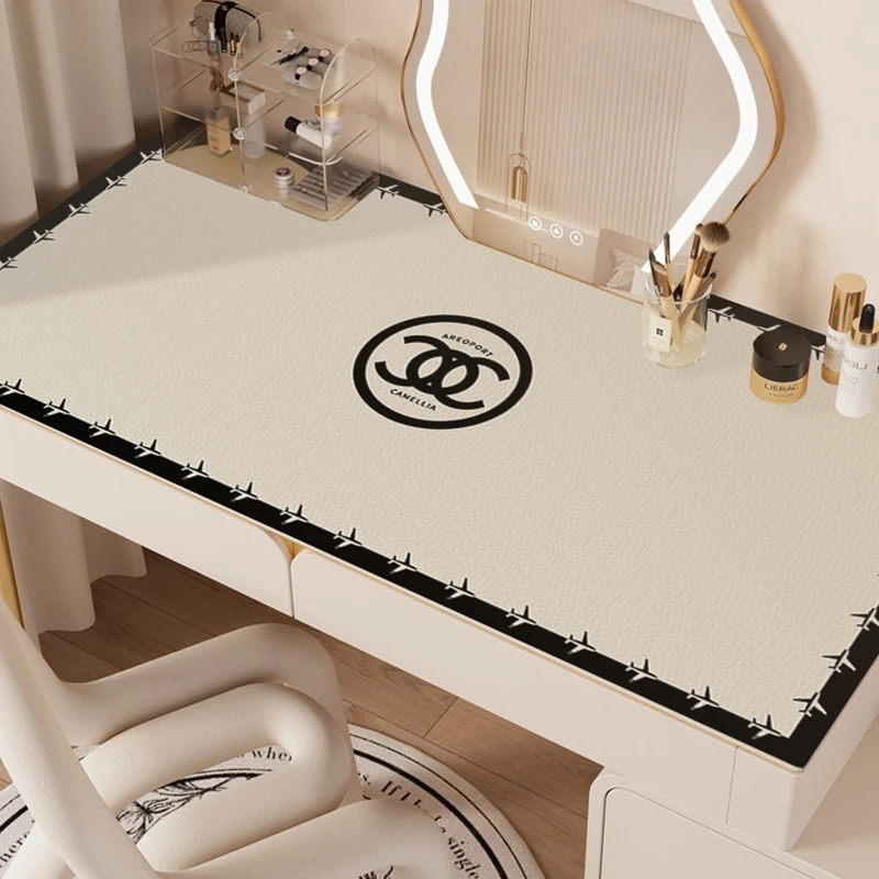 轻奢高级感化妆桌布垫美甲防水防滑免洗桌面保护垫化妆台桌布ins