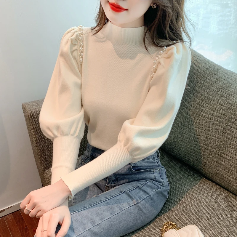 哺乳衣外穿秋冬长袖洋气半高领显瘦时尚适合出门喂奶的衣服辣妈