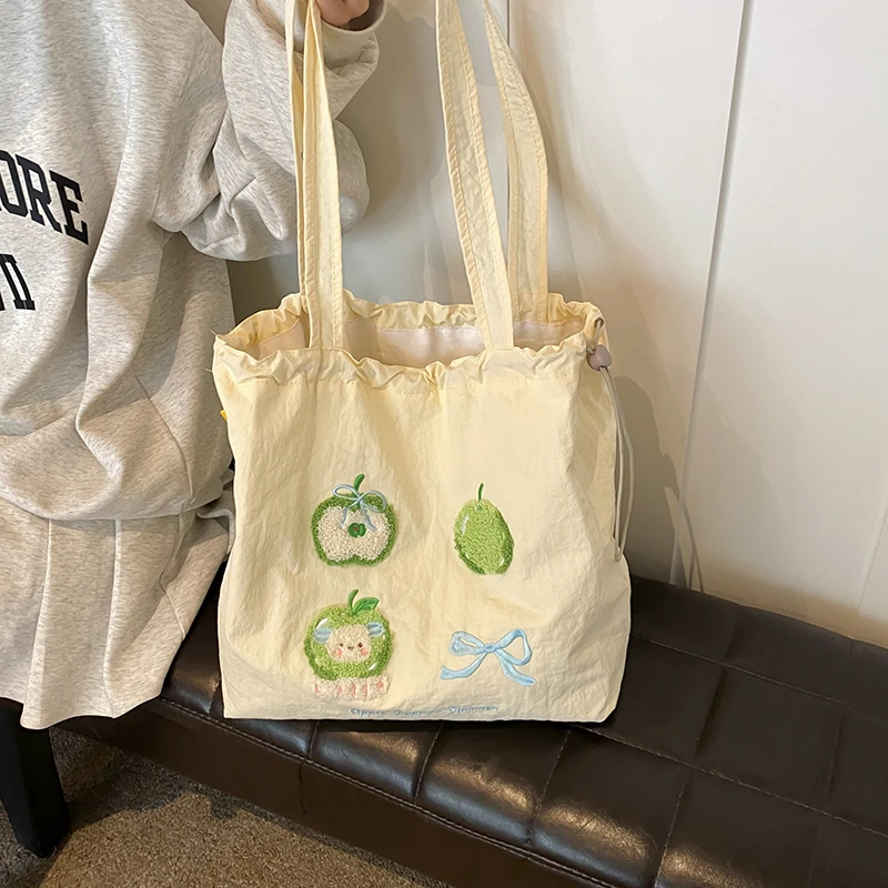 布包百搭大容量托特包小众设计单肩包2024新款韩版慵懒风通勤包