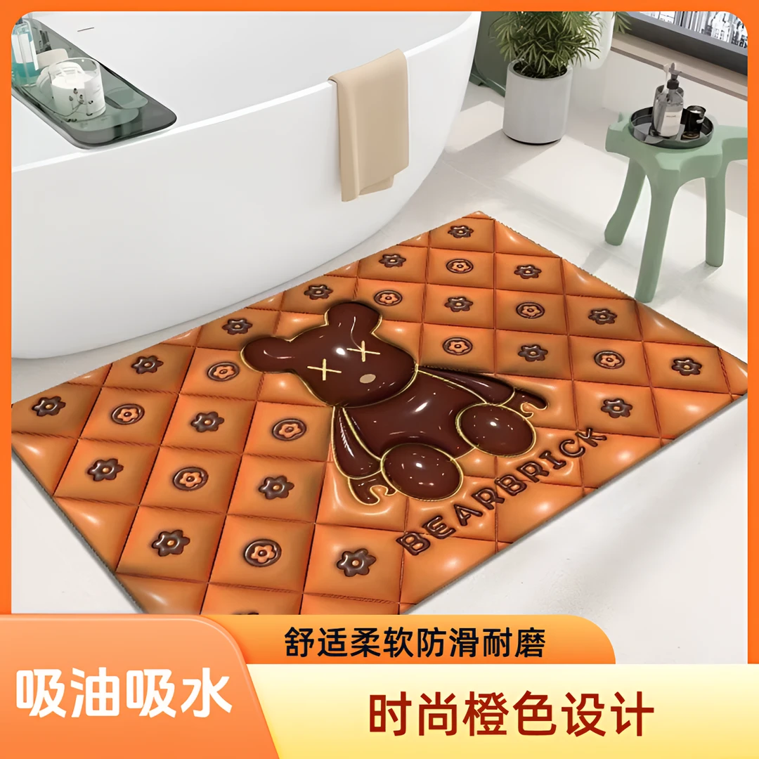 硅藻泥防滑吸水地垫地垫门垫脚垫家用玄关免洗地垫门垫吸水防滑垫