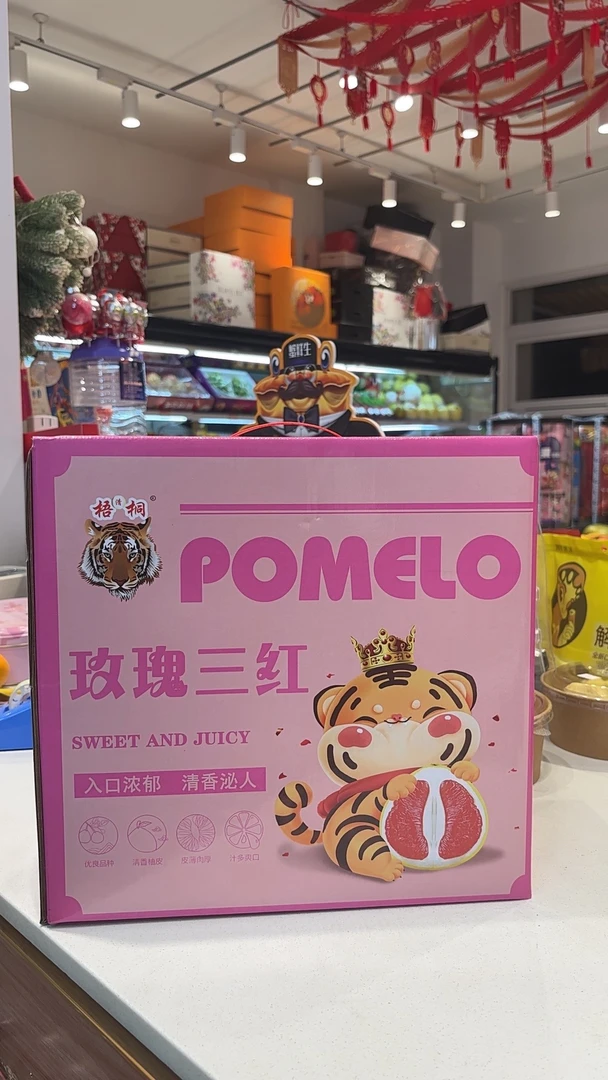 三红蜜柚礼盒装  约4000g