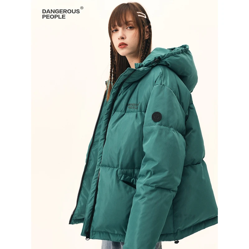 Dangerouspeople 薛之谦dsp字母纸袋人印花潮流厚保暖秋冬羽绒服
