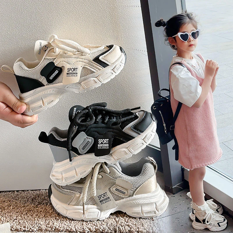 儿童2025秋季新款软底防滑男童跑步鞋网面透气老爹鞋8999