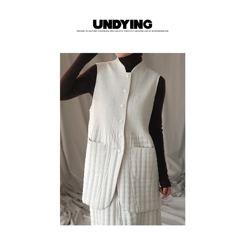 UNDYING 格纹褶皱/长马甲