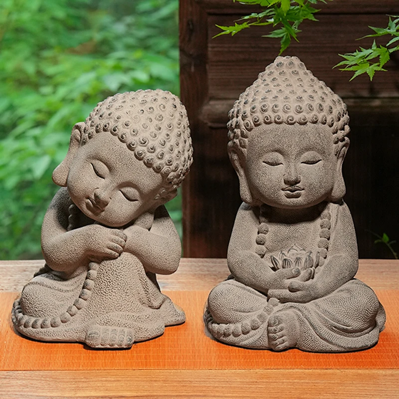 宝宝佛像小摆件创意庭院中式院子阳台花园装饰造禅意造景
