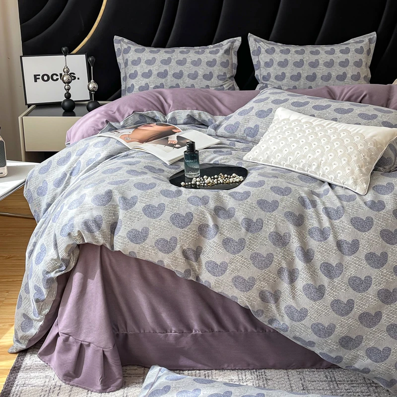 雅鹿秋冬加厚磨毛床上四件套新款好物被套三件套2025新款被套床单