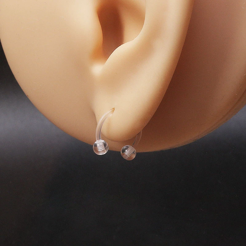 非金属树脂耳饰 养耳洞树脂耳圈 睡觉免摘时尚耳钉耳环耳洞防堵针