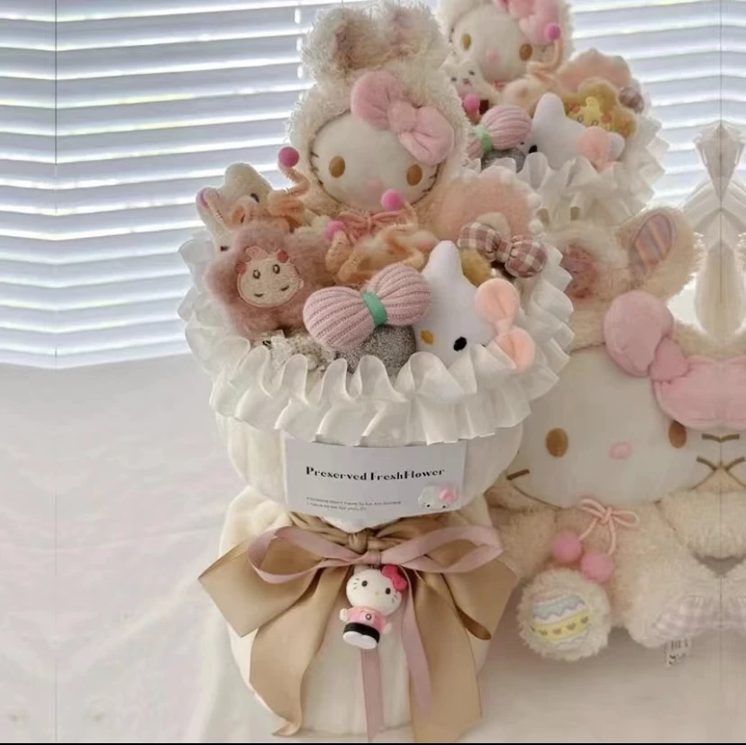 【大力】凯迪猫helloKitty生日礼物玩偶卡通花束送女生闺蜜情侣