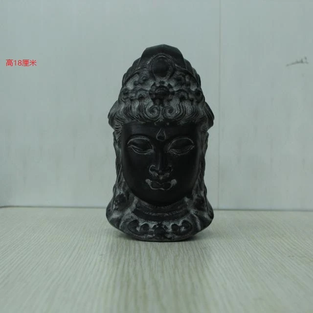 山西青石桌面禅意摆件观音佛手
