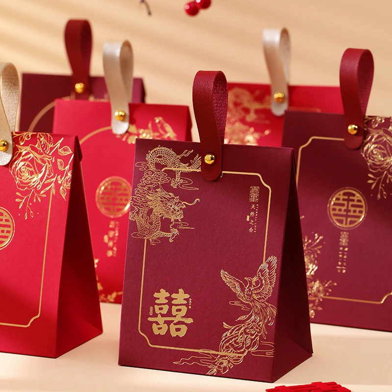 结婚手工订婚喜糖盒子新款礼物盒包装盒糖果盒小众个性婚礼糖盒