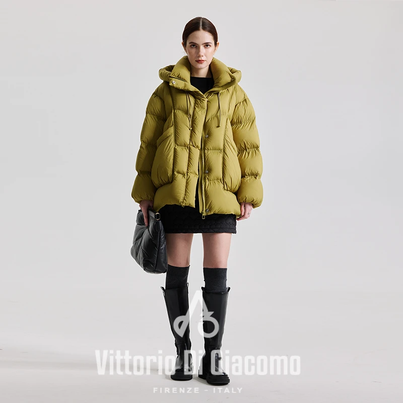 VittorioDiGiacomo/迪伽默（毛毛）2024新款短款泡芙时尚羽百搭绒服