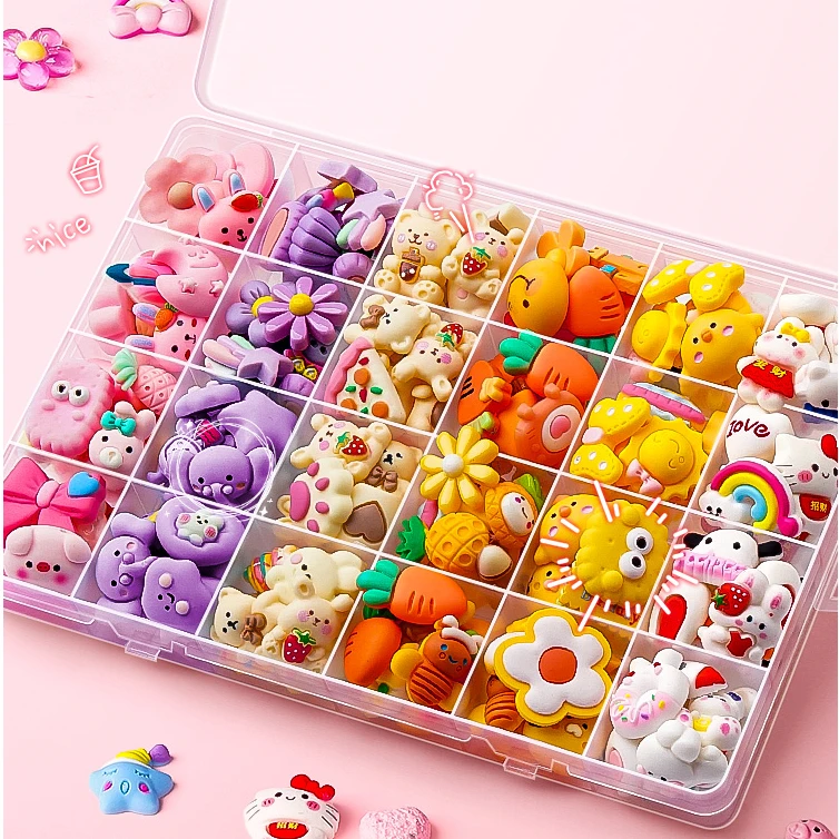 奶油胶咕卡套装diy材料手工3D立体贴纸女孩儿童贴画装饰小图案卡