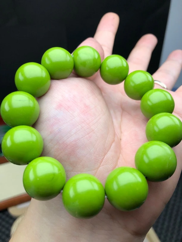 224高瓷绿手串尺寸18mm