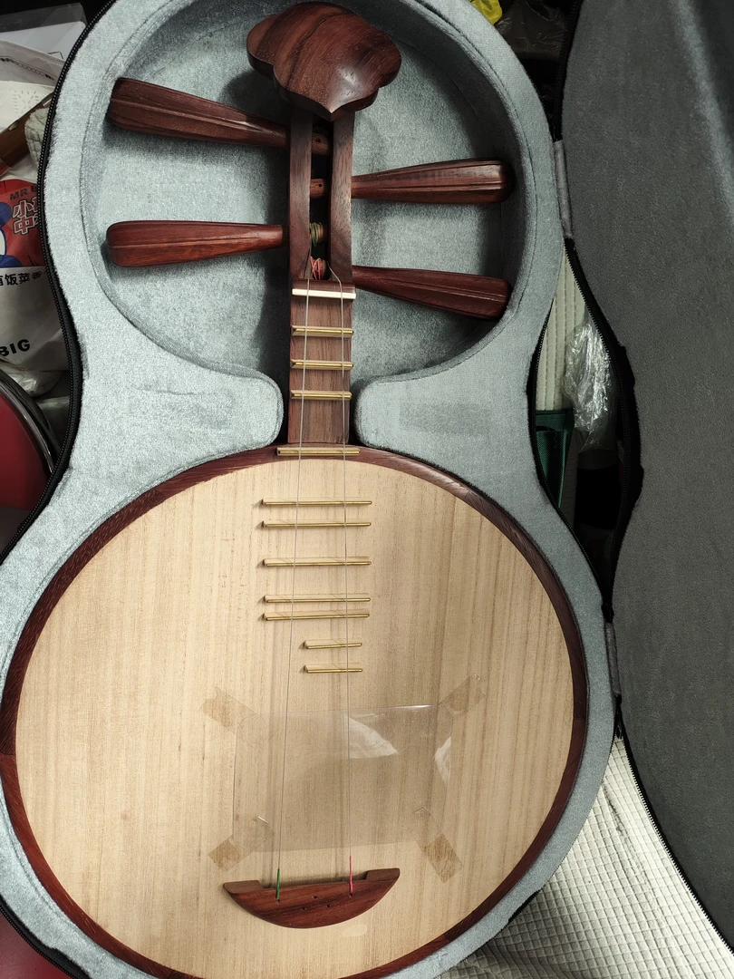 红木木月琴，京剧伴奏