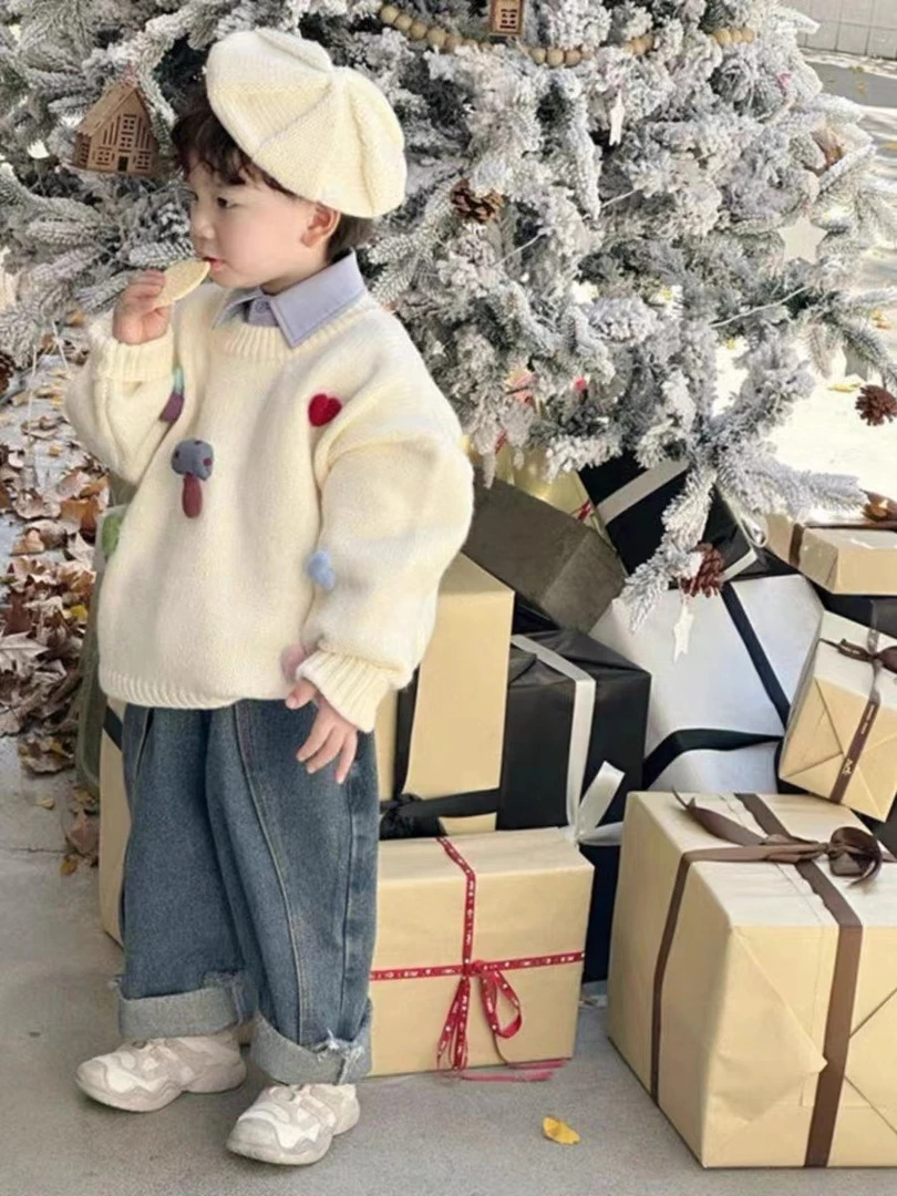 【子童编码001-200】儿童童装针织毛衣洋气打底衫