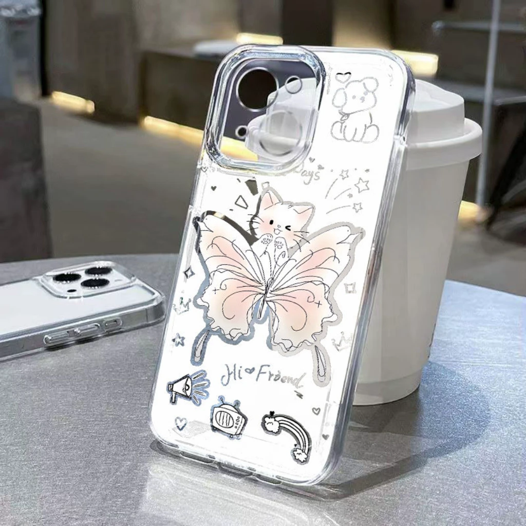 小猫咪适用苹果15pro/14手机壳11iphone13女12小米vivo华为oppo