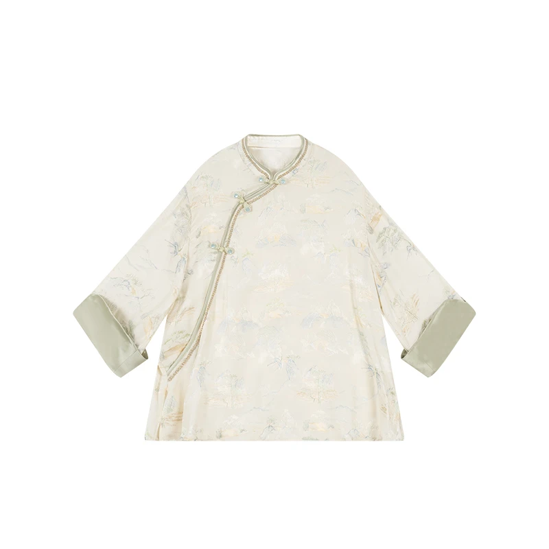 CUI CUI 崔崔【归山隐】新中式国风汉服复古长袖连衣裙女C02447