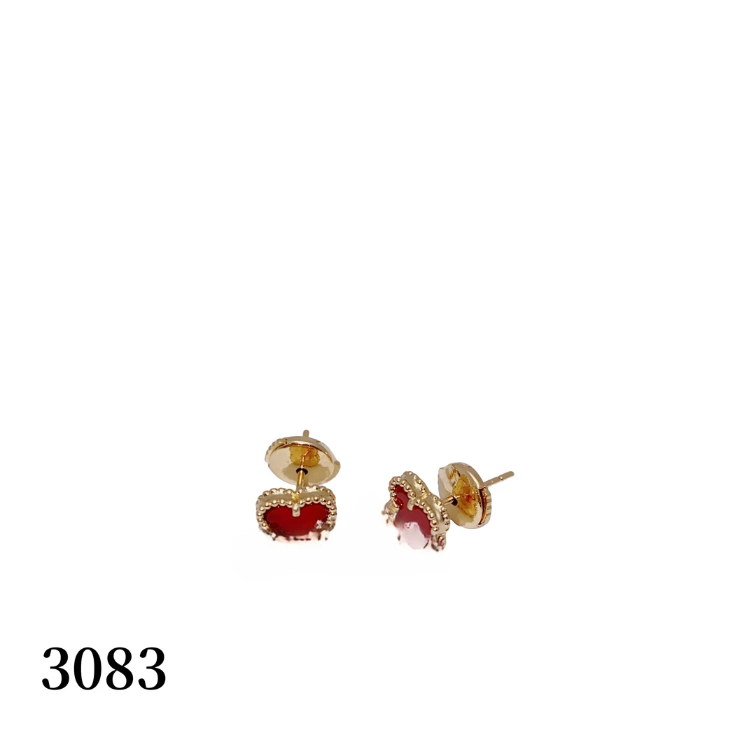 铜合金耳饰 【3083】法式百搭迷你号草草耳钉