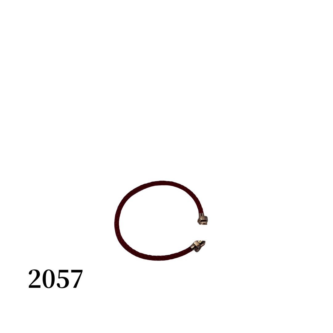 铜合金手链 【2057】细版红色马蹄声声手链