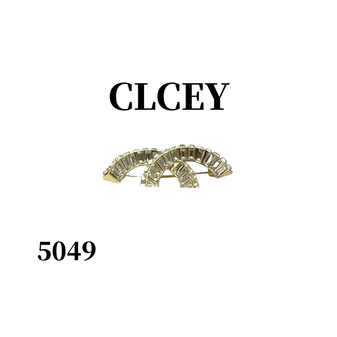 【5049】轻奢手工金银两色冰糖满镶小众胸针