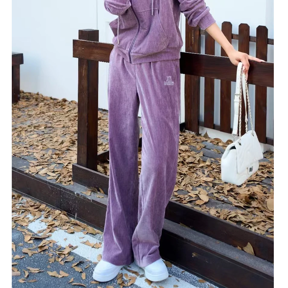 XIIBASKET十二篮25春季新品休闲百搭直筒裤7C65120120