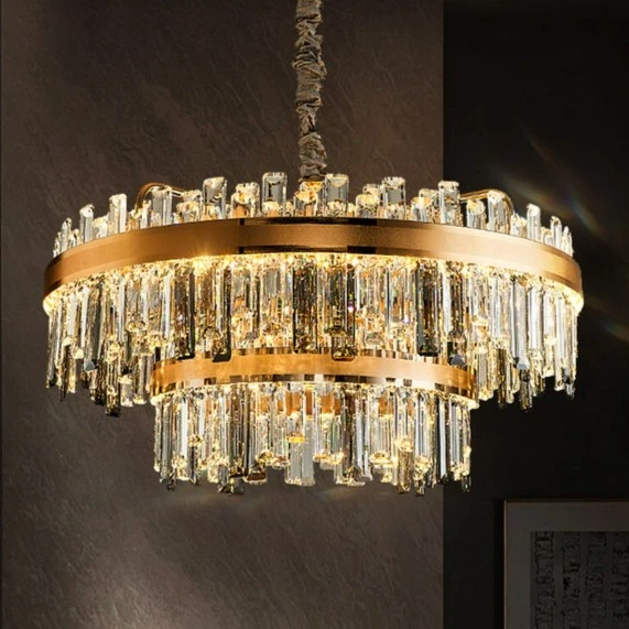 轻奢吊灯客厅灯简约水晶吊灯创意艺术大厅餐厅卧室灯别墅灯具灯饰