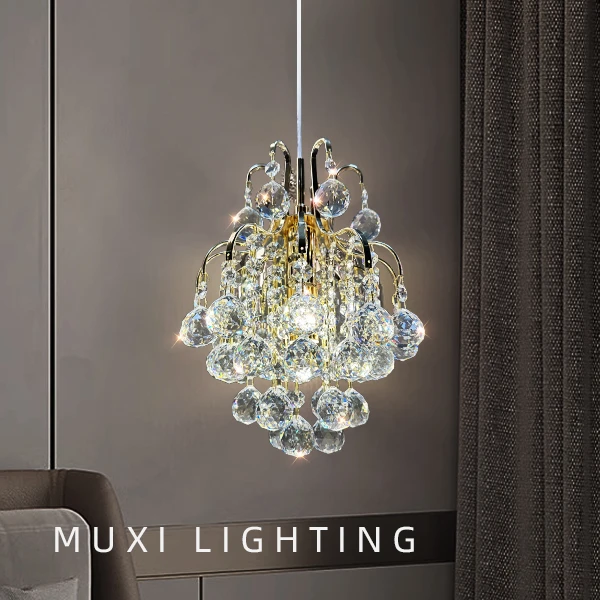 【福利价】意式床头吊灯长线卧室灯轻奢高级感个性紫色水晶球客厅