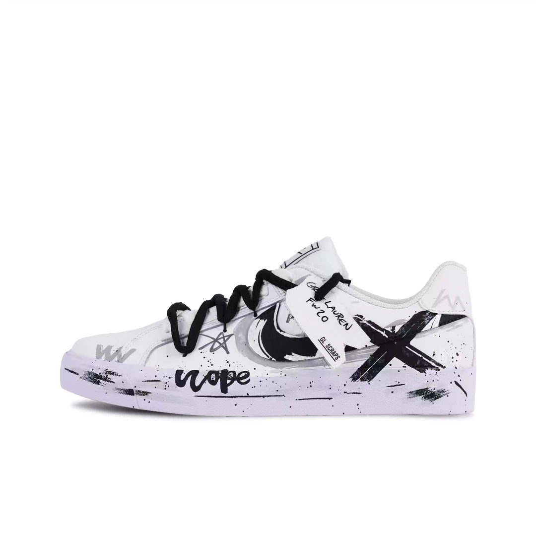【定制球鞋】Nike Court Royale X划时代 复古 低帮 板鞋 男女同款