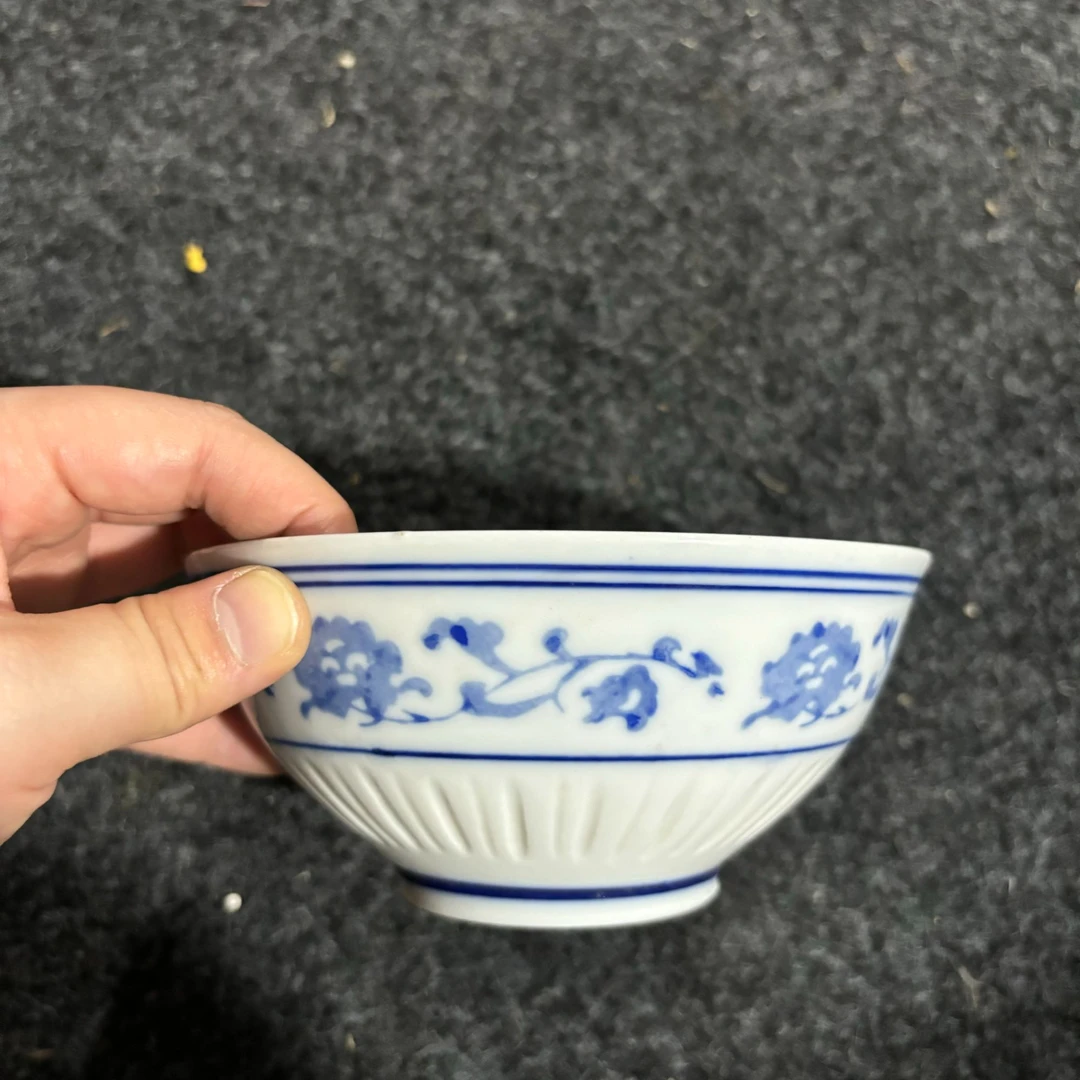 353手绘花纹创意陶瓷大碗