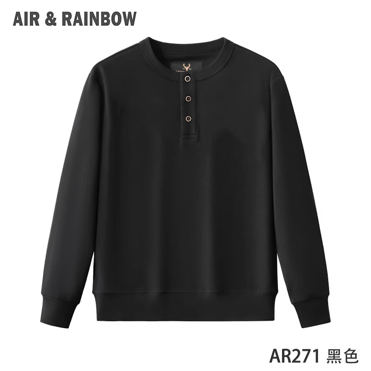 【350克毛圈棉】美式复古男装印花休闲圆领套头牛肚卫衣宽松 AR271