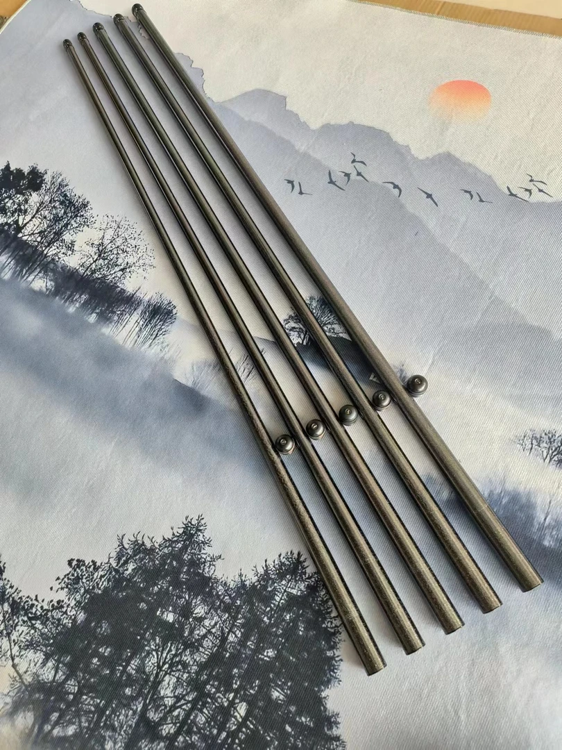 黑棍8h黑坑杆高碳素40+46t飞鱼杆硬杆裸素涂装