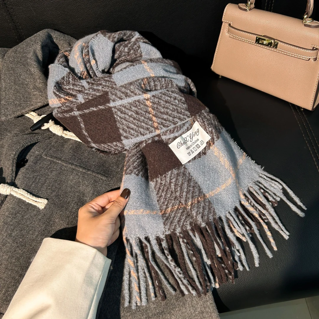 【宠粉福利围巾】 秋冬围巾女冬季高级感新款百搭保暖围脖加厚情侣