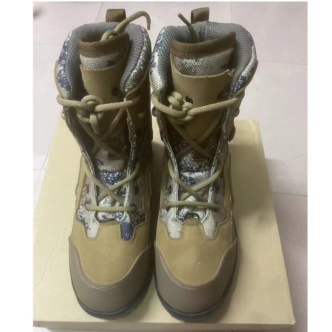 边冬款防带毛专属靴子户外耐磨沙漠户外靴