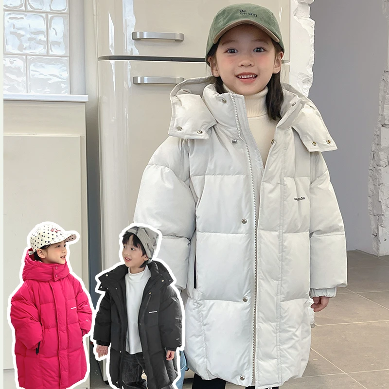 【呦奇】轻量科技三防极寒加厚羽绒服90白鸭绒MZ31儿童洋气亲子