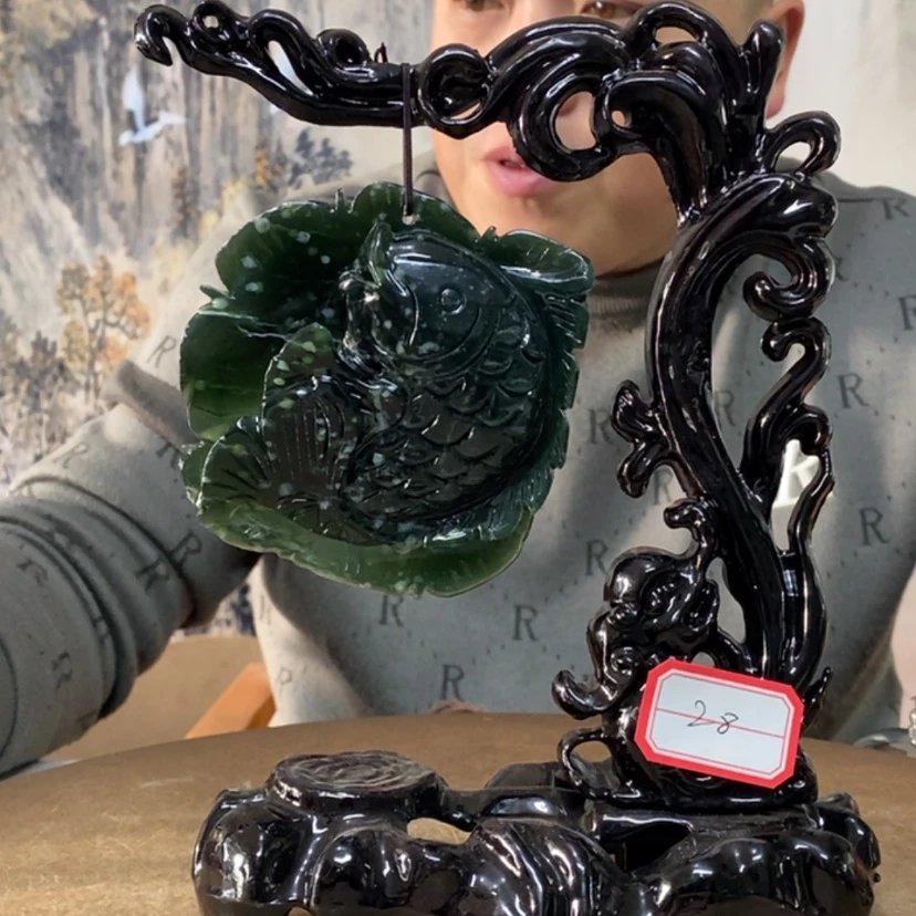 【闪购商品】岫玉摆件未镶嵌喵*