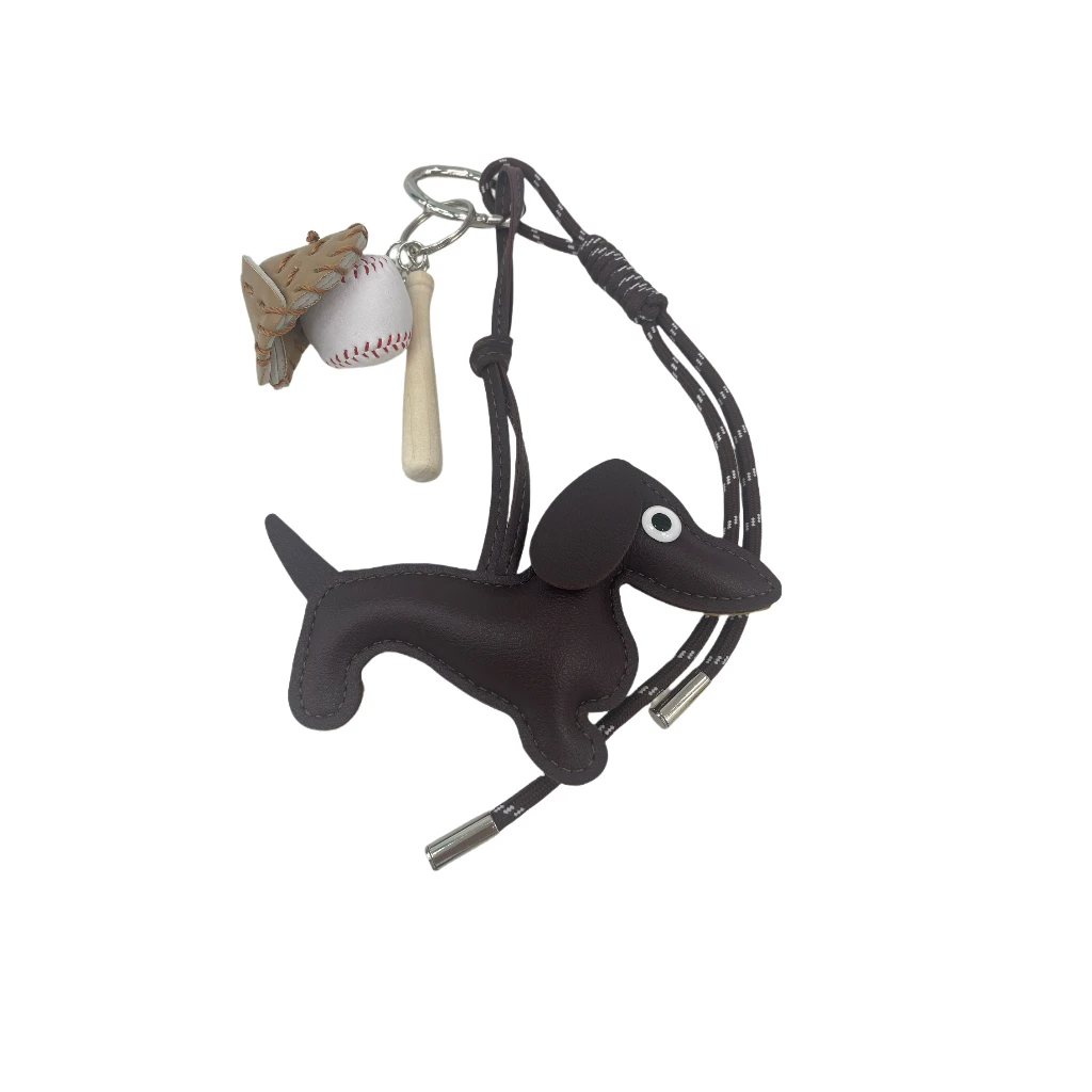 BIOKGOL/百顾原创设计  高定真皮   腊肠狗手工挂件