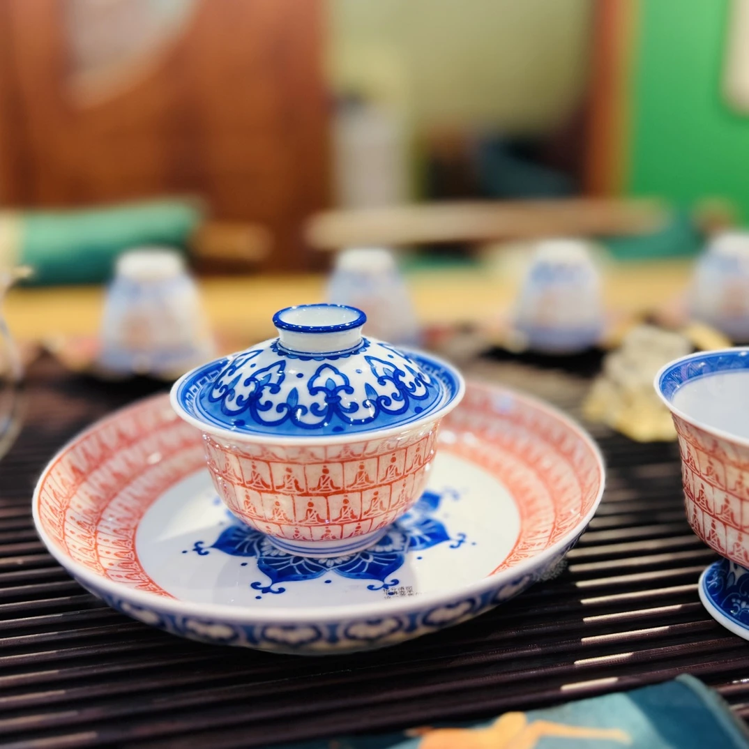 茶具茶杯主人杯三才盖碗复古