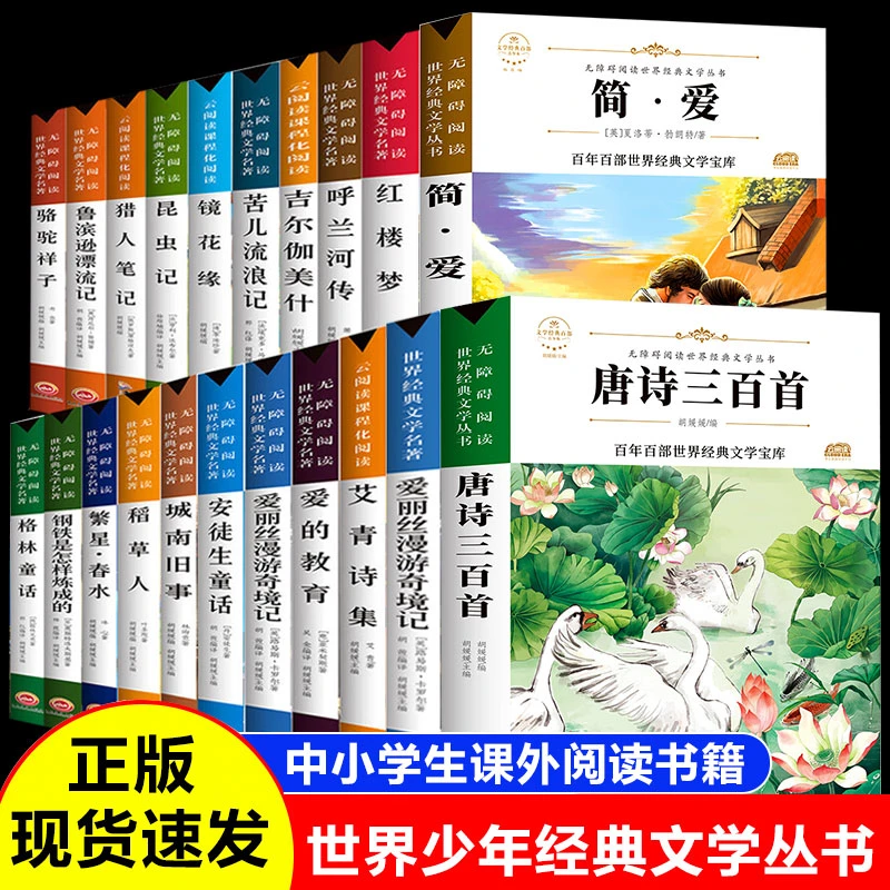 国内外文学名著儿童文学读物书中小学生课外小说昆虫记海底两万里