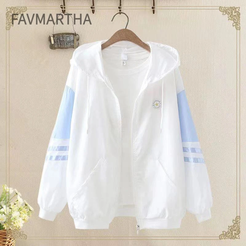 大童14高中学生18夏季宽松连帽空调衫17薄开衫防晒衣外套12-29岁