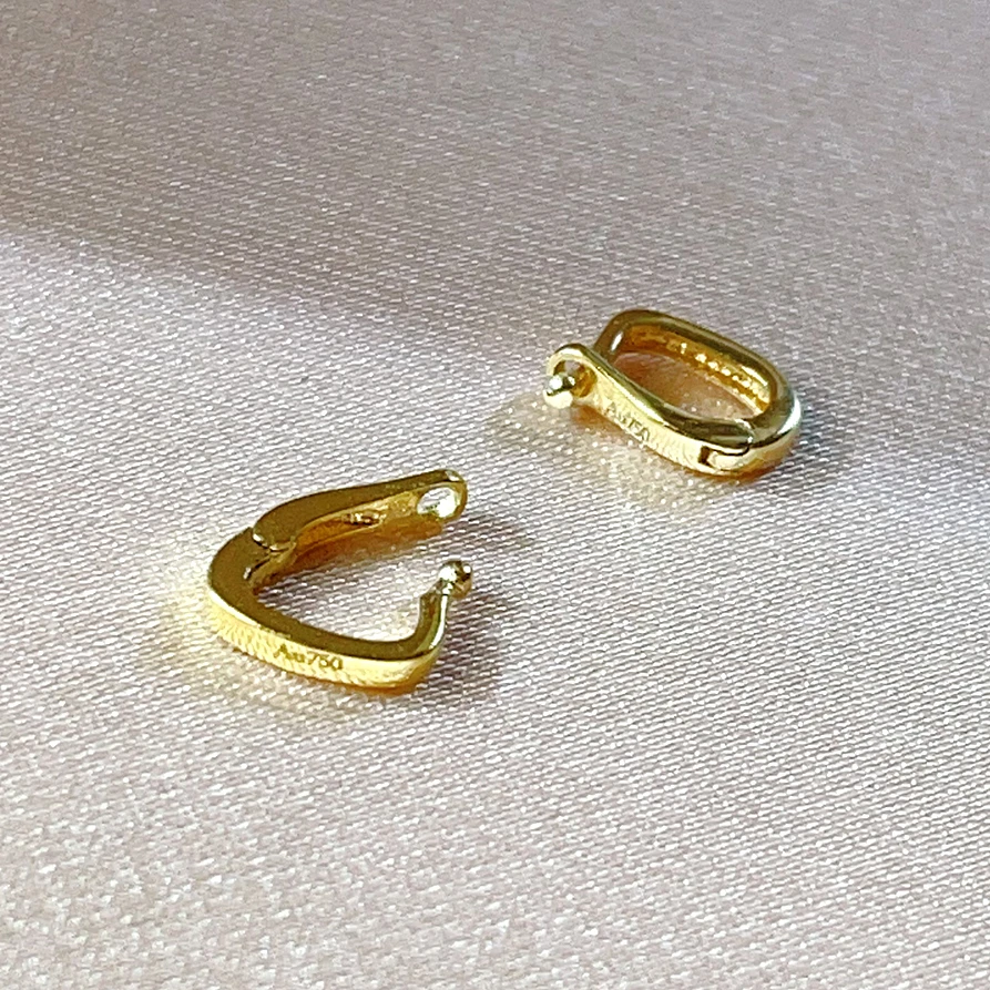 18K金百搭万能小扣头（单只）随意搭配任何吊坠小滴溜