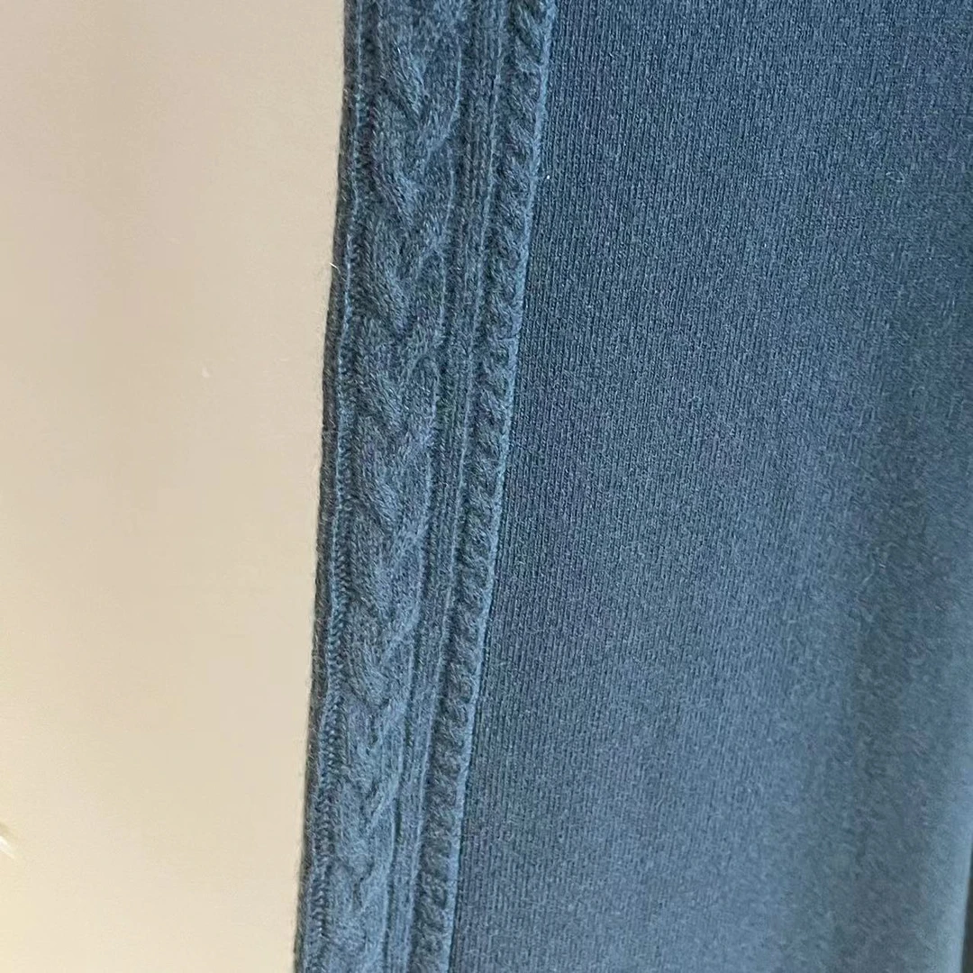 君怡【女士新款绞花直筒裤】100山羊绒