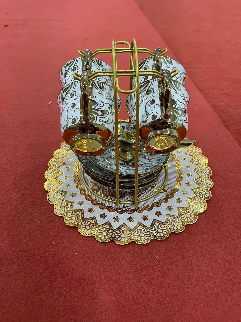 咖啡杯陶瓷英式下午茶具高贵典雅茶杯古代宫廷风家用客厅摆件